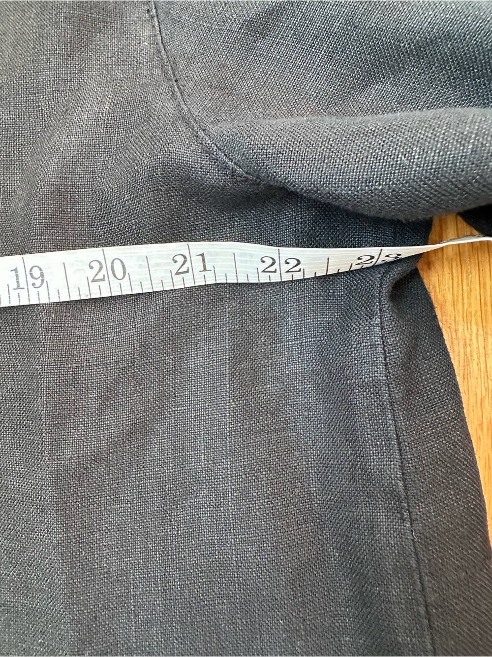 Kiko Comfort Women XL Black 100% Linen Button Down Shirt Blouse Lagenlook - Picture 7 of 8